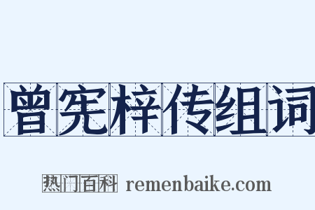 曾宪梓传组词是什么意思的图片